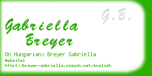 gabriella breyer business card